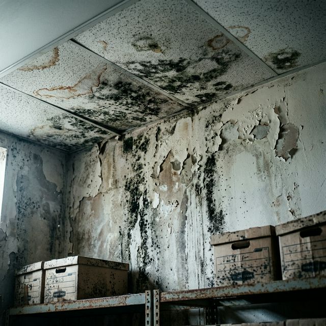 Severe mold damage in a Florida property